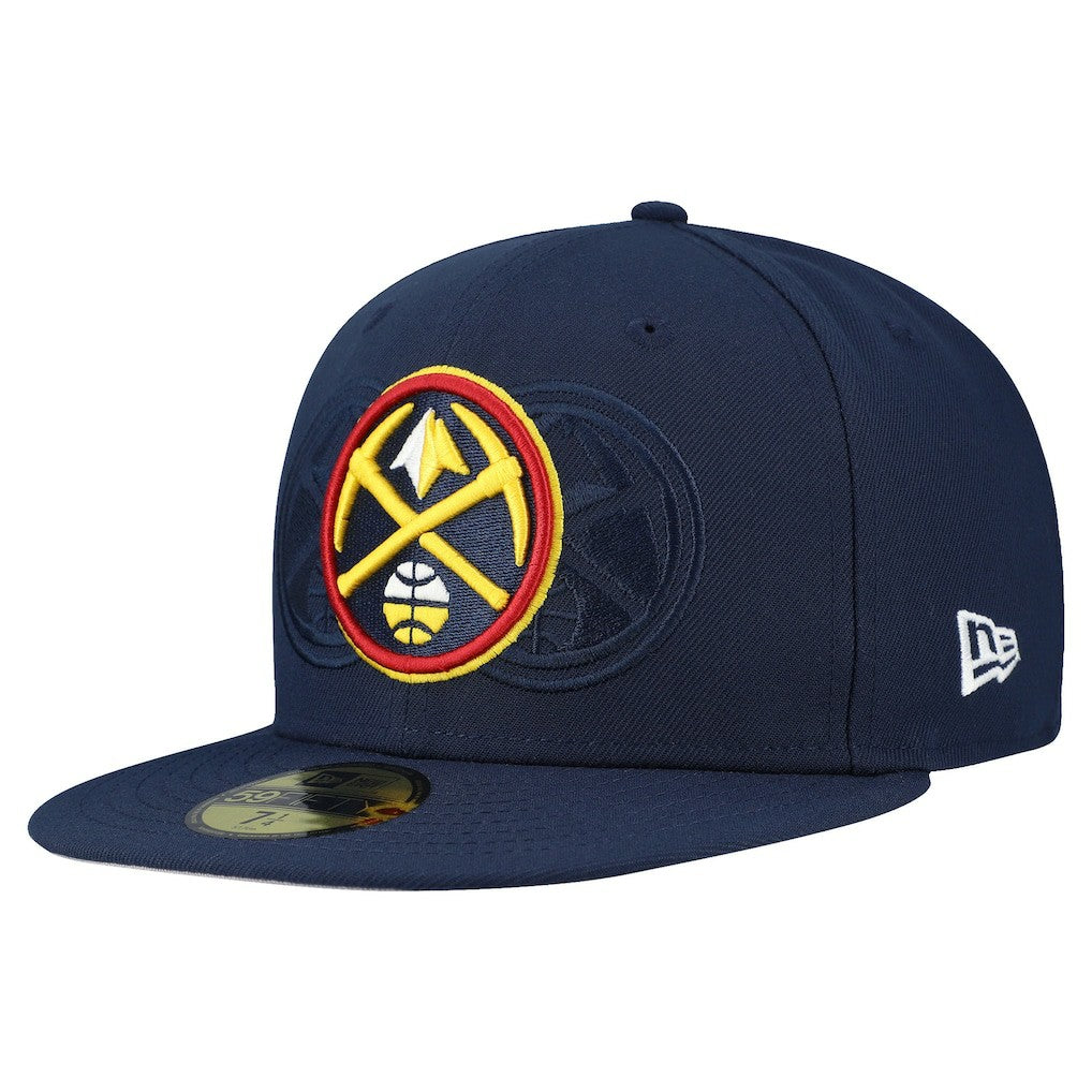 Denver Nuggets Tri-Hit 59Fifty Fitted Hat for sale Navy | New Era online
