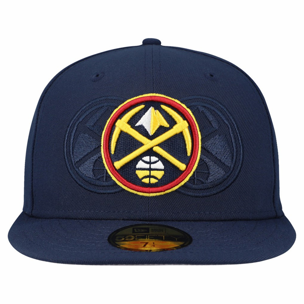 Denver Nuggets Tri-Hit 59Fifty Fitted Hat for sale Navy | New Era online