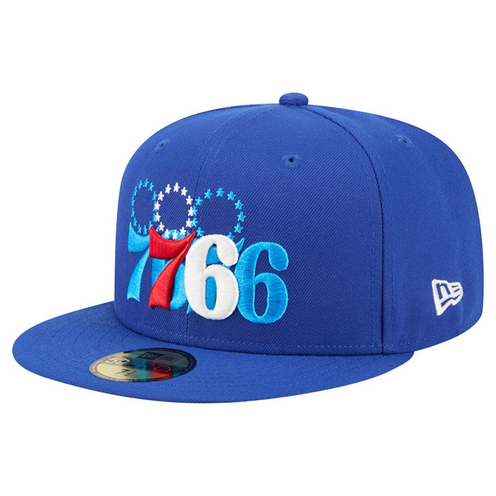Philadelphia 76ers Tri-Hit 59Fifty Fitted Hat Royal | New Era for sale