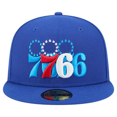 Philadelphia 76ers Tri-Hit 59Fifty Fitted Hat Royal | New Era for sale