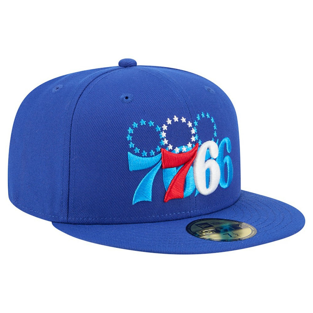 Philadelphia 76ers Tri-Hit 59Fifty Fitted Hat Royal | New Era for sale