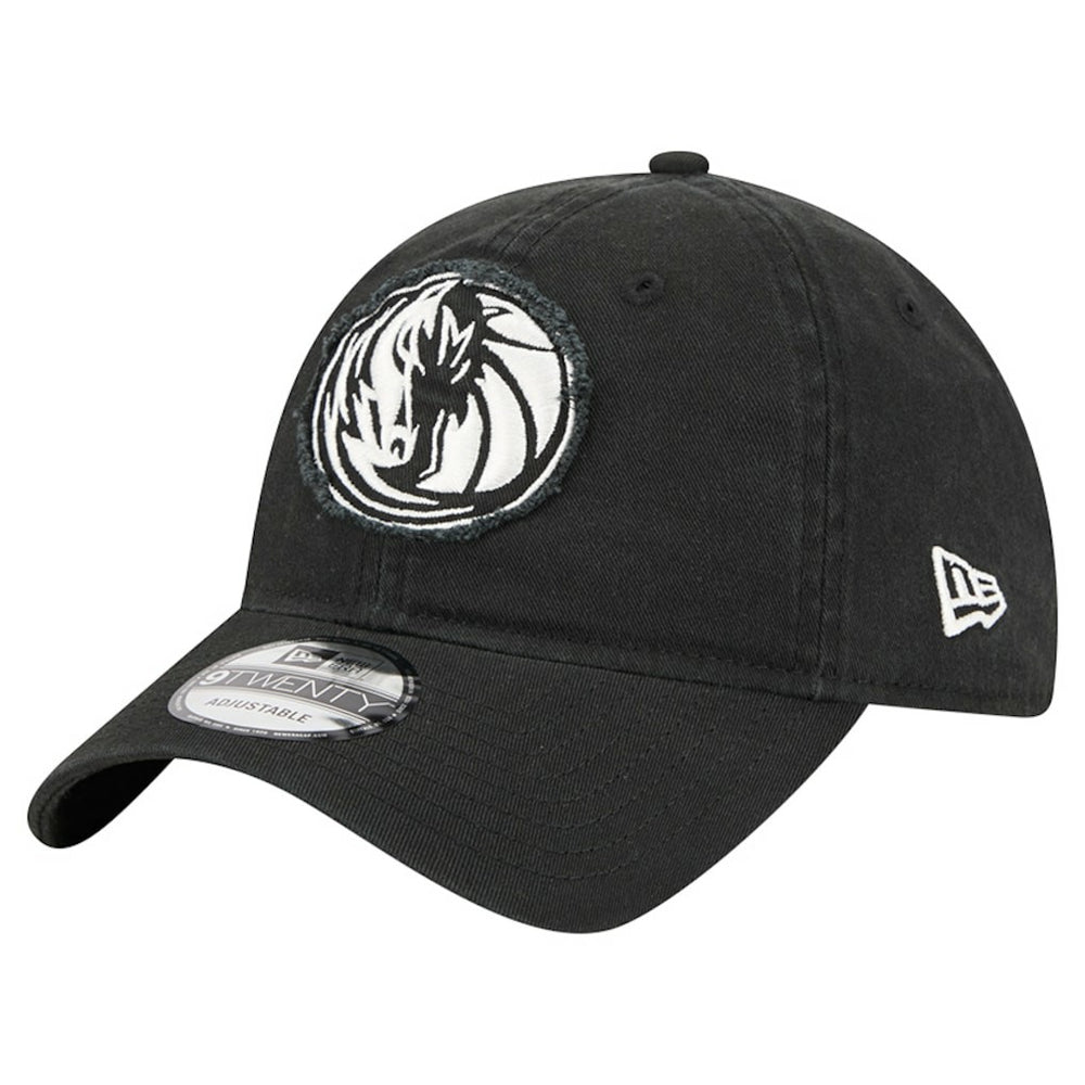 Dallas Mavericks Stamp Fabric Applique 9TWENTY Adjustable Hat for sale Black | New Era for sale