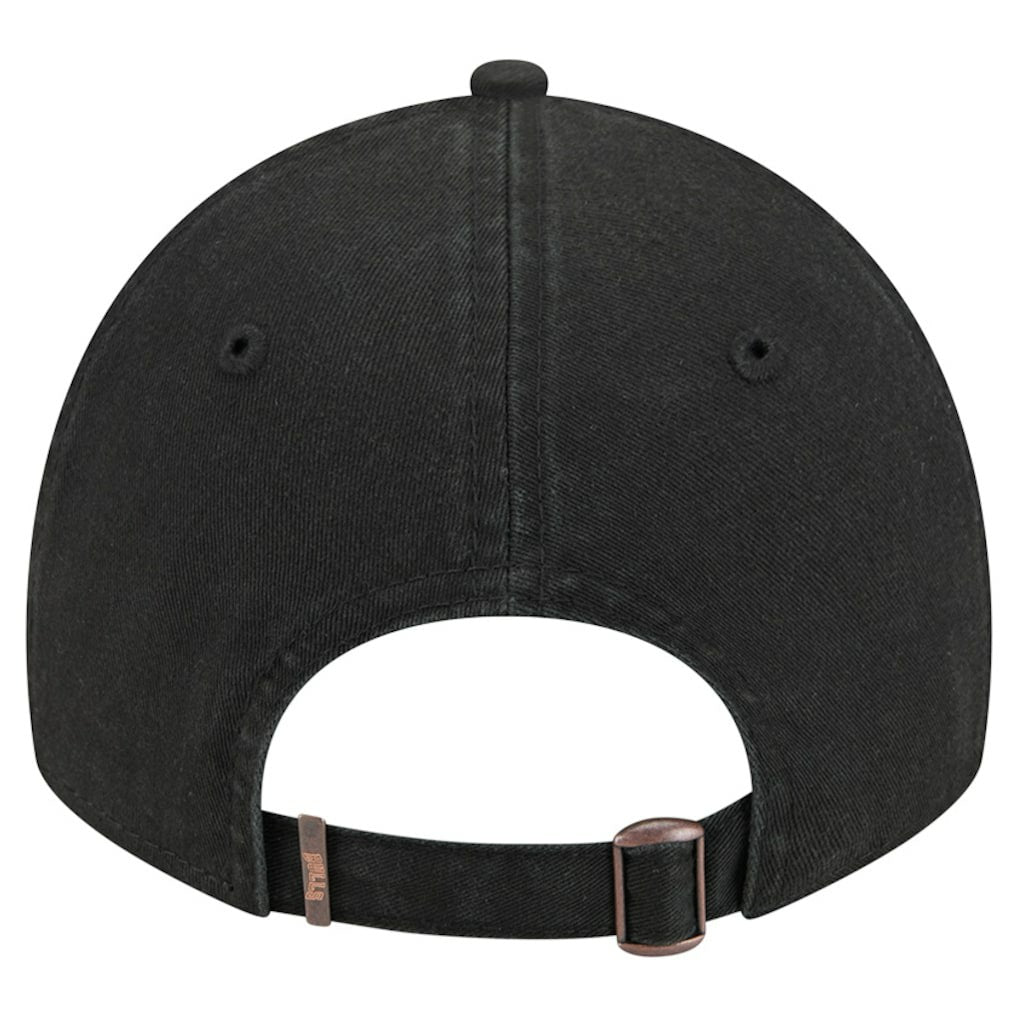 Chicago Bulls Stamp Fabric Applique 9TWENTY Adjustable Hat Black | New Era for sale