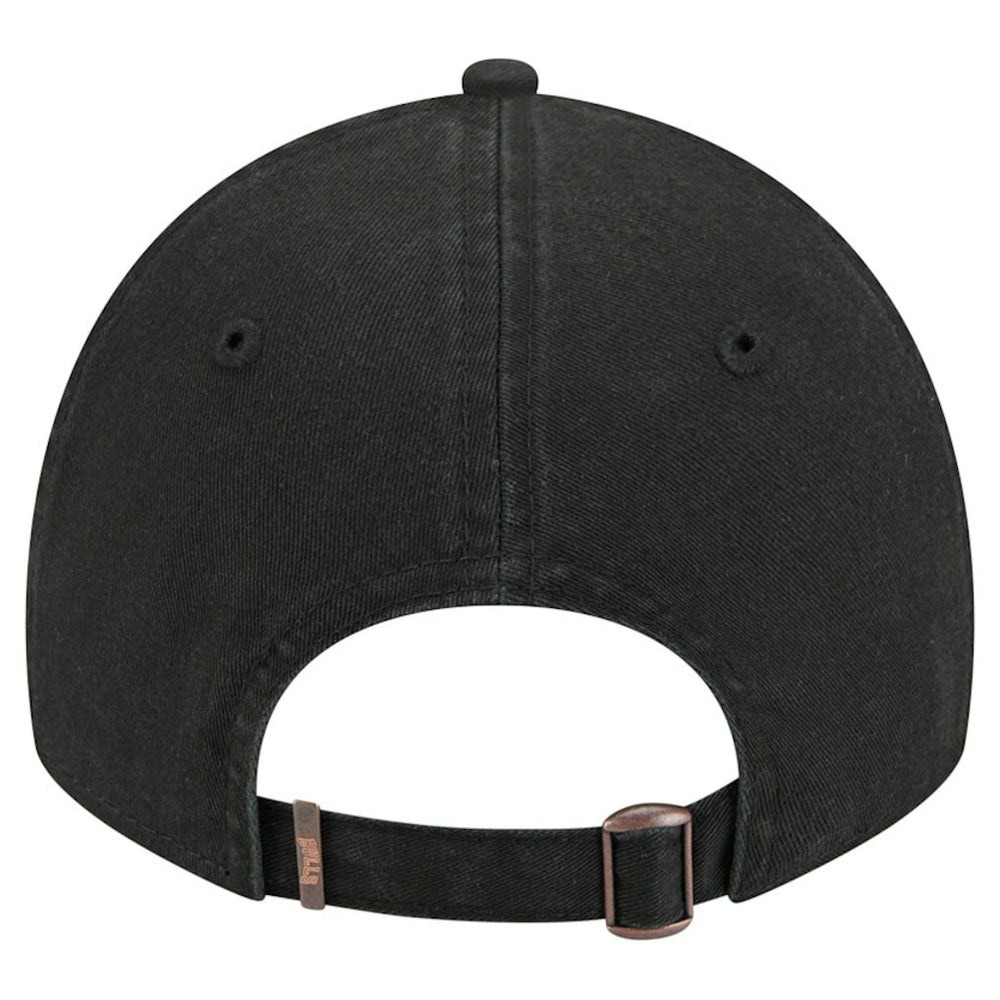Chicago Bulls Stamp Fabric Applique 9TWENTY Adjustable Hat Black | New Era for sale