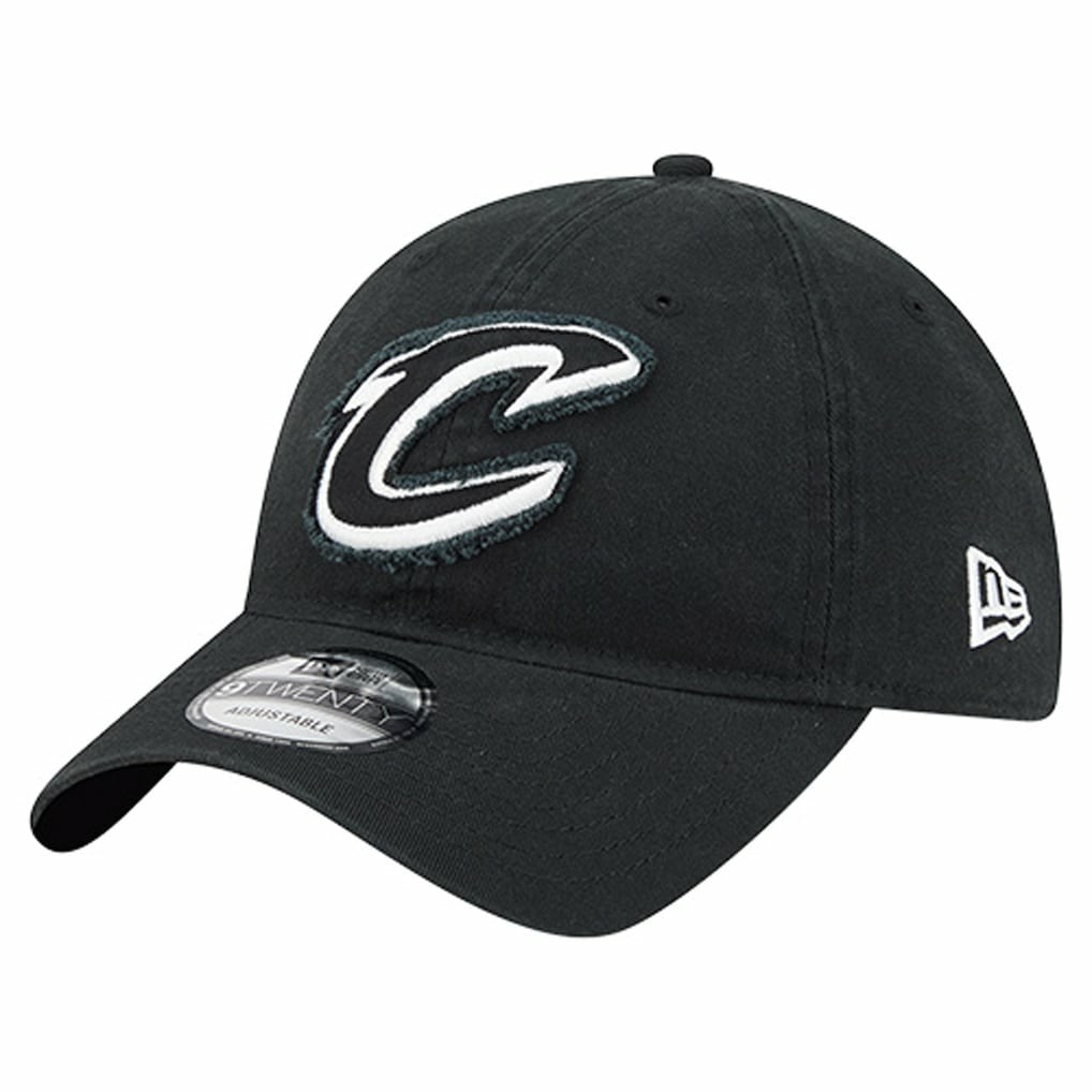 Cleveland Cavaliers Stamp Fabric Applique 9TWENTY Adjustable Hat for sale Black | New Era discount