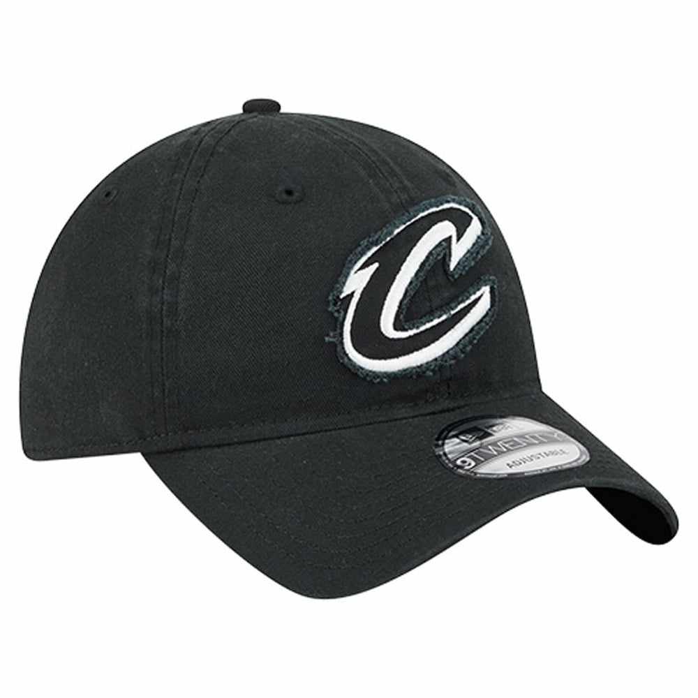 Cleveland Cavaliers Stamp Fabric Applique 9TWENTY Adjustable Hat for sale Black | New Era discount