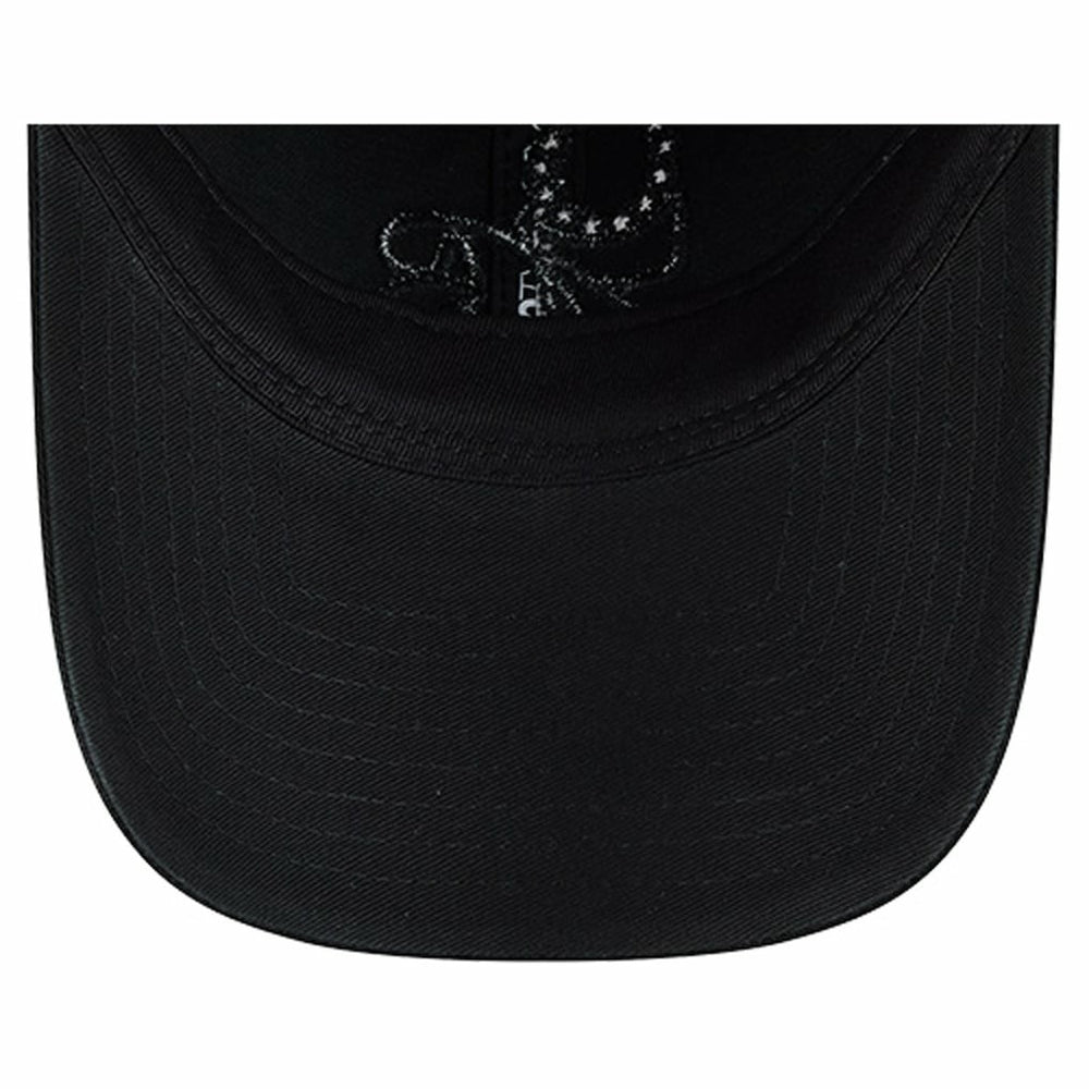 Philadelphia 76ers Stamp Fabric Applique 9TWENTY Adjustable Hat Black | New Era US