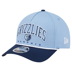 Memphis Grizzlies Bold Arch COOLERA 9FORTY A-Frame M-Crown Adjustable Hat Light Blue | New Era for sale