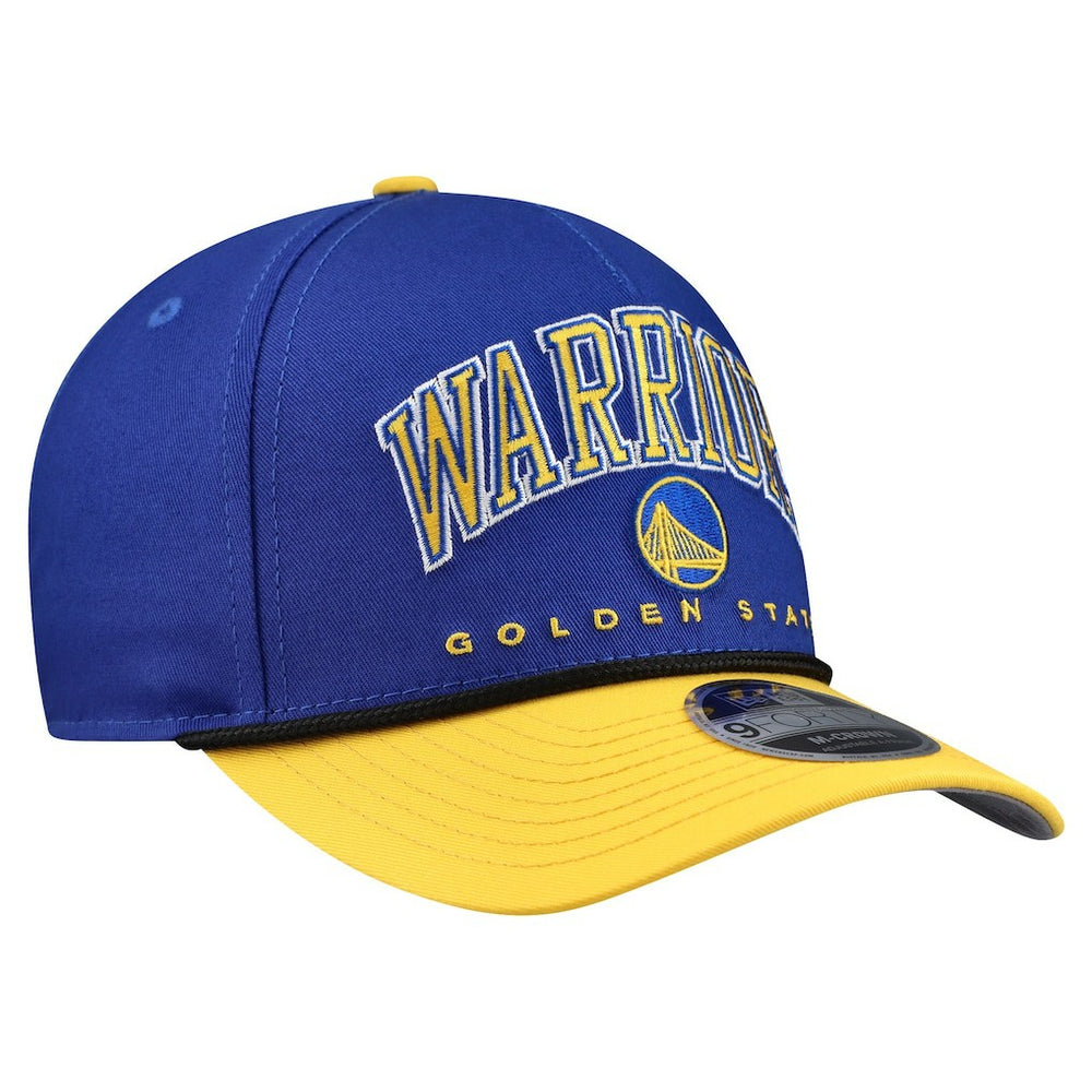Golden State Warriors Bold Arch COOLERA 9FORTY A-Frame M-Crown Adjustable Hat for sale Royal | New Era US