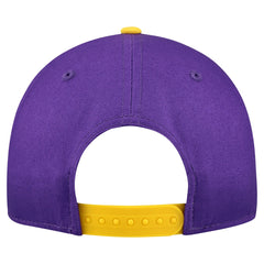 Los Angeles Lakers Bold Arch COOLERA 9FORTY A-Frame M-Crown Adjustable Hat Purple | New Era Near Me