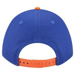 New York Knicks Bold Arch COOLERA 9FORTY A-Frame M-Crown Adjustable Hat Blue | New Era US