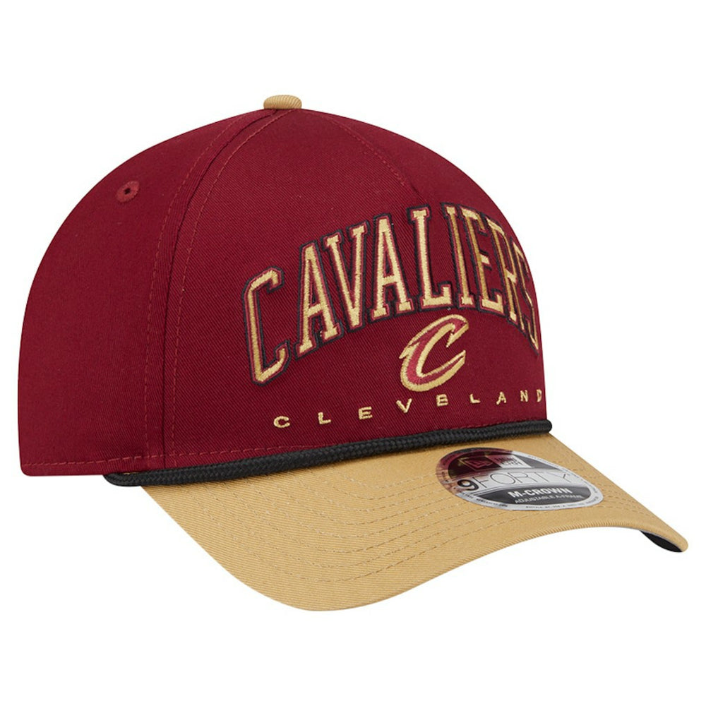 Cleveland Cavaliers Bold Arch COOLERA 9FORTY A-Frame M-Crown Adjustable Hat for sale Wine | New Era discount
