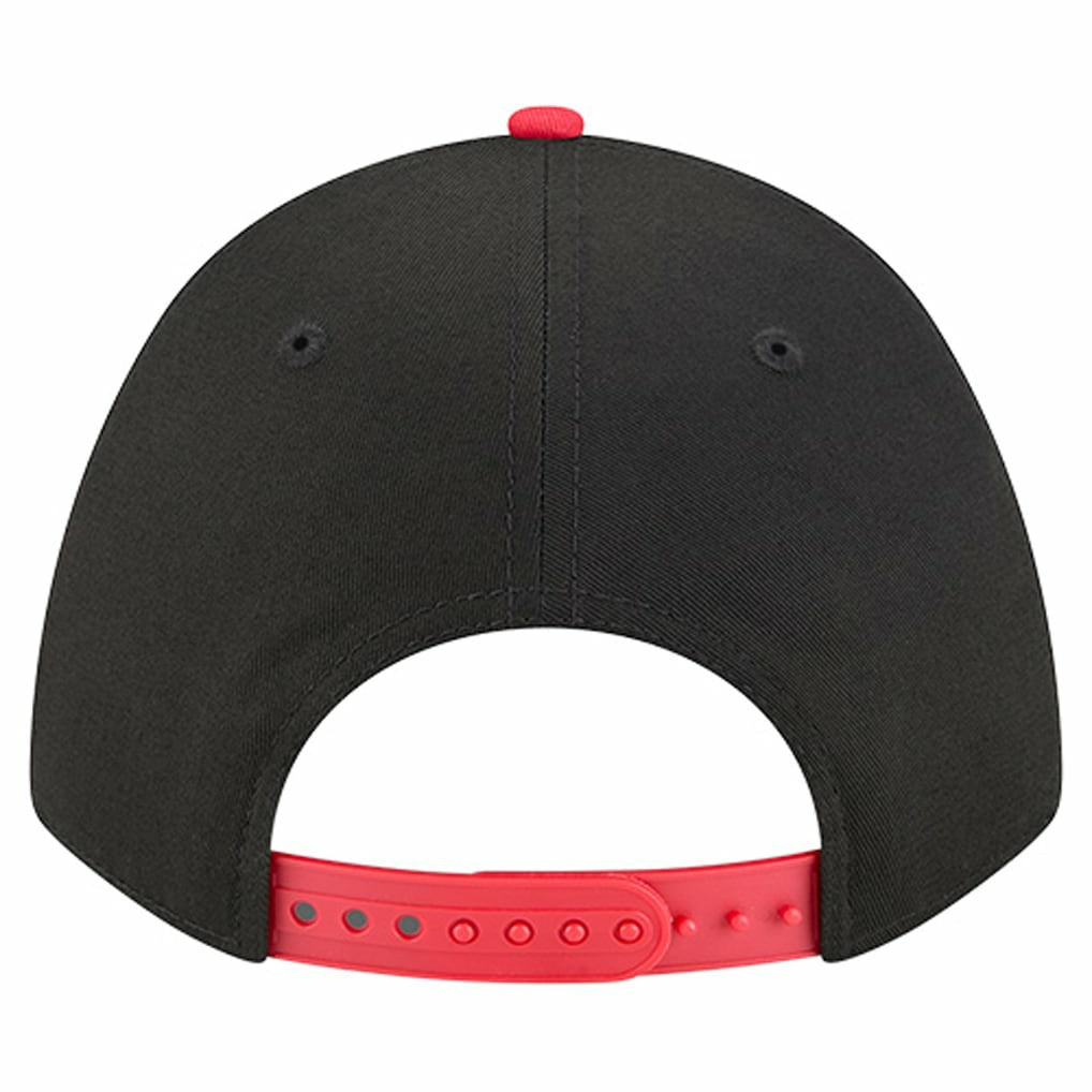 Chicago Bulls Bold Arch COOLERA 9FORTY A-Frame M-Crown Adjustable Hat Black | New Era US
