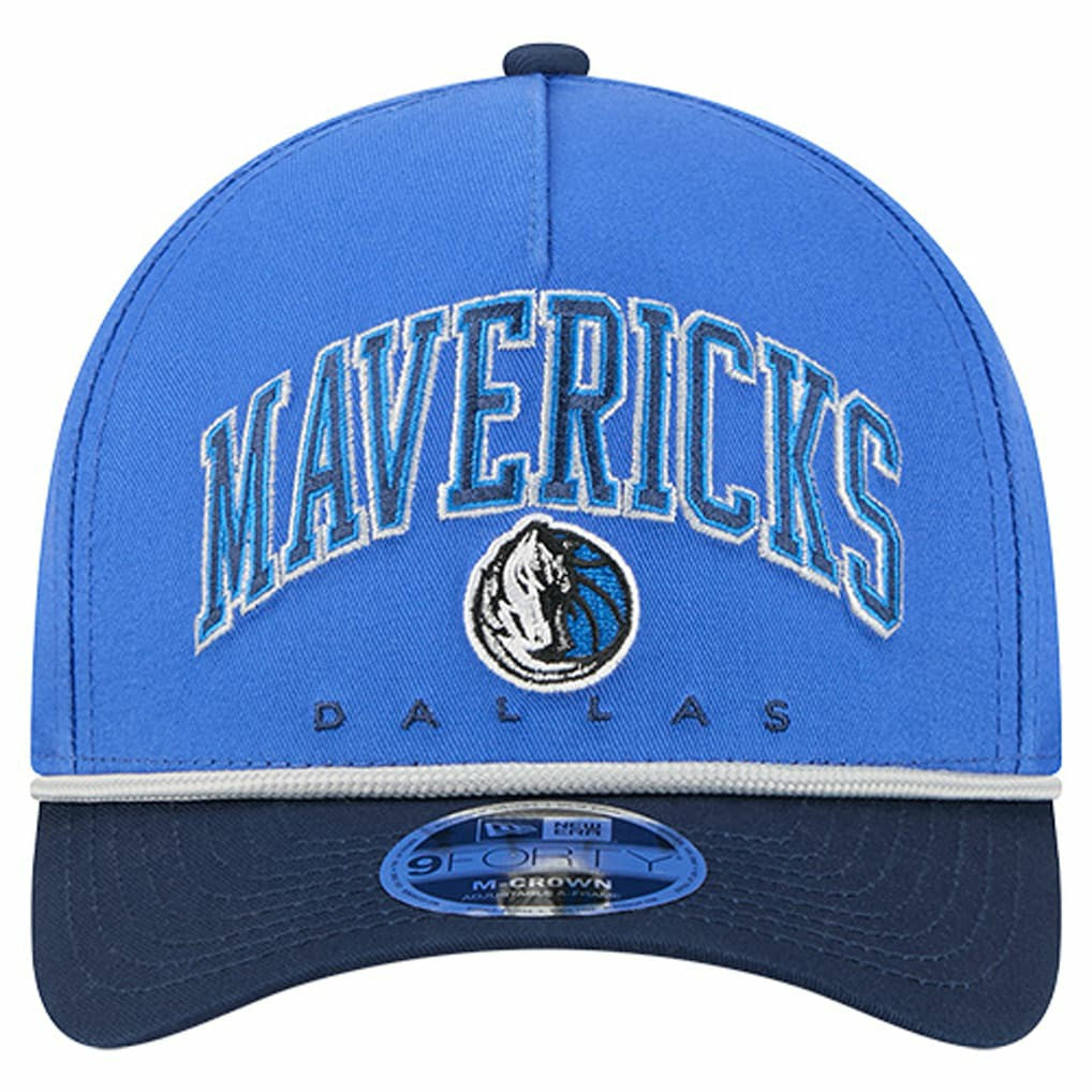 Dallas Mavericks Bold Arch COOLERA 9FORTY A-Frame M-Crown Adjustable Hat for sale Blue | New Era discount