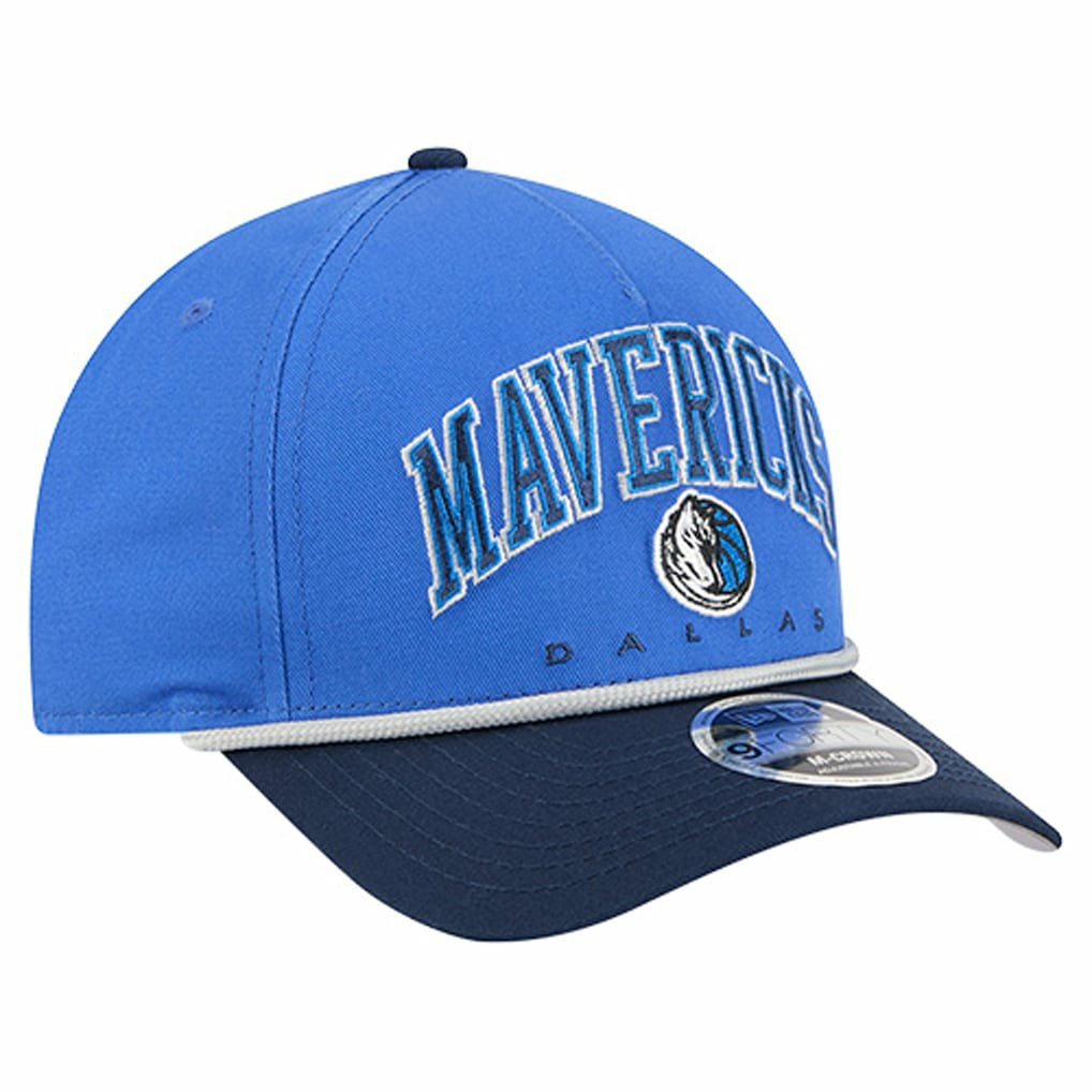 Dallas Mavericks Bold Arch COOLERA 9FORTY A-Frame M-Crown Adjustable Hat for sale Blue | New Era discount