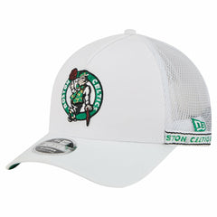 Boston Celtics Featherweight Team Tape 9FORTY M-Crown A-Frame Adjustable Hat White | New Era Lifestyle