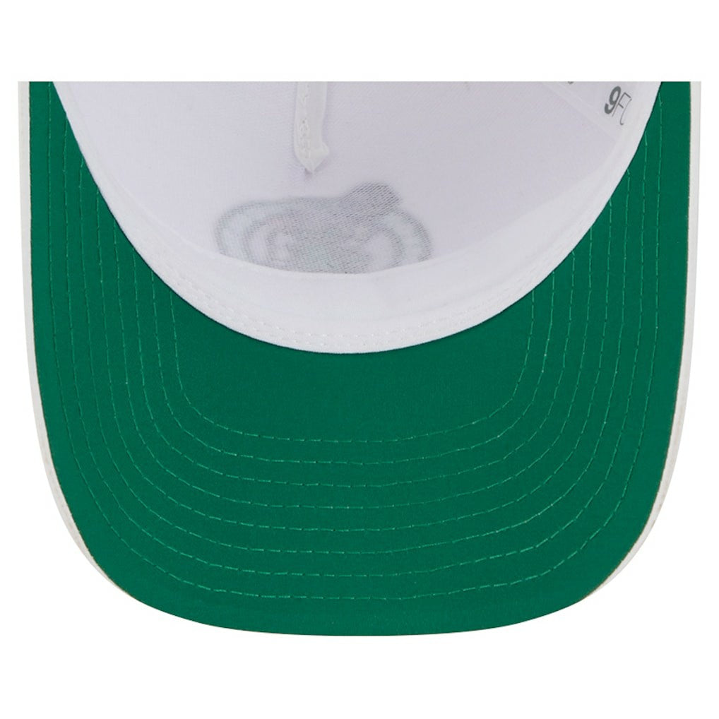 Boston Celtics Featherweight Team Tape 9FORTY M-Crown A-Frame Adjustable Hat White | New Era Lifestyle