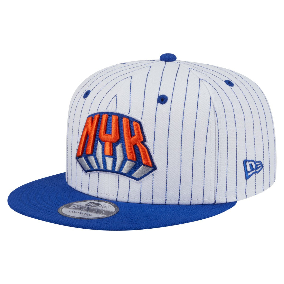 New York Knicks Deceptor Pinstripe 9FIFTY Snapback Hat White | New Era Lifestyle