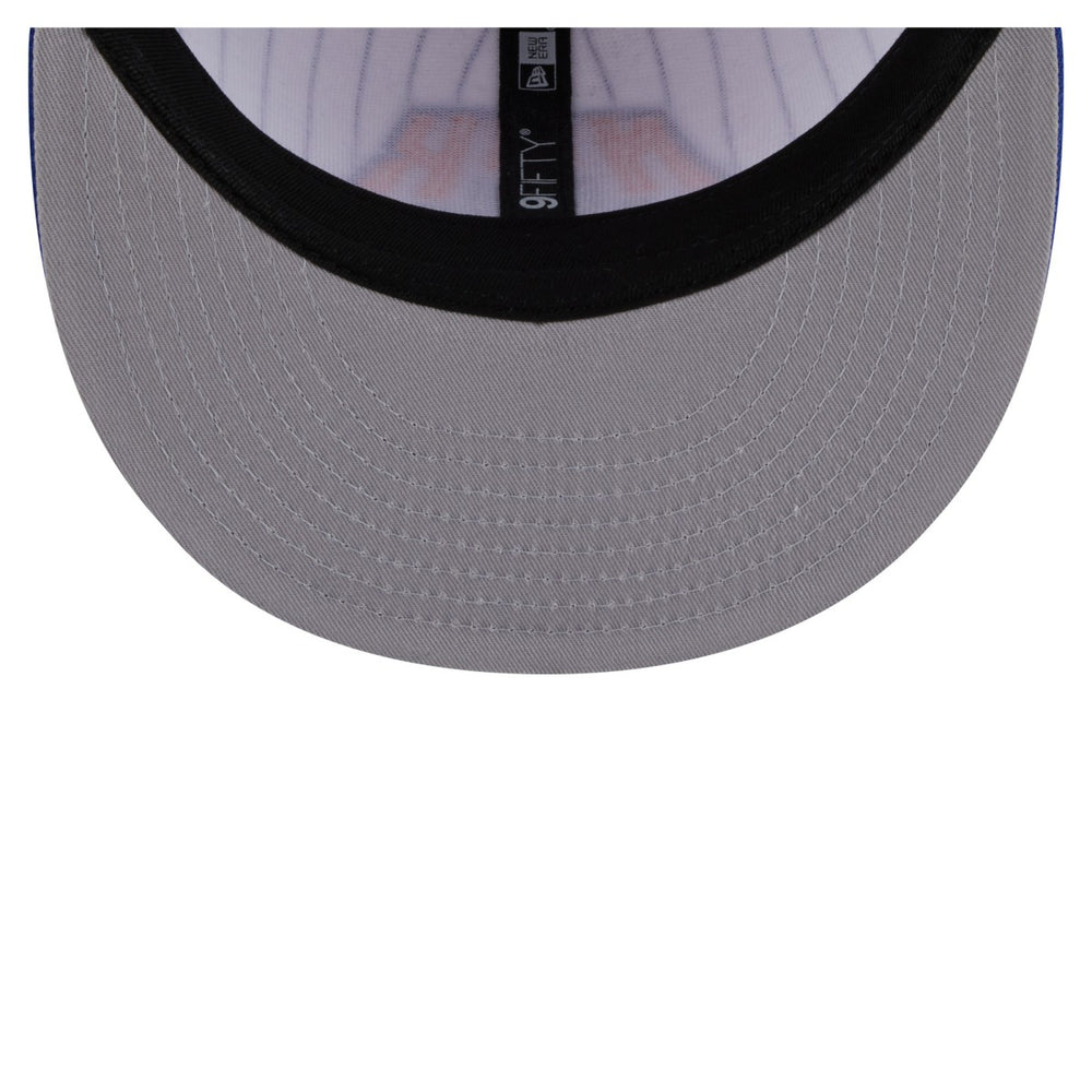New York Knicks Deceptor Pinstripe 9FIFTY Snapback Hat White | New Era Lifestyle