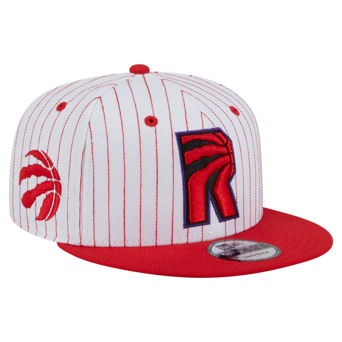 Toronto Raptors Deceptor Pinstripe 9FIFTY Snapback Hat White | New Era Near Me