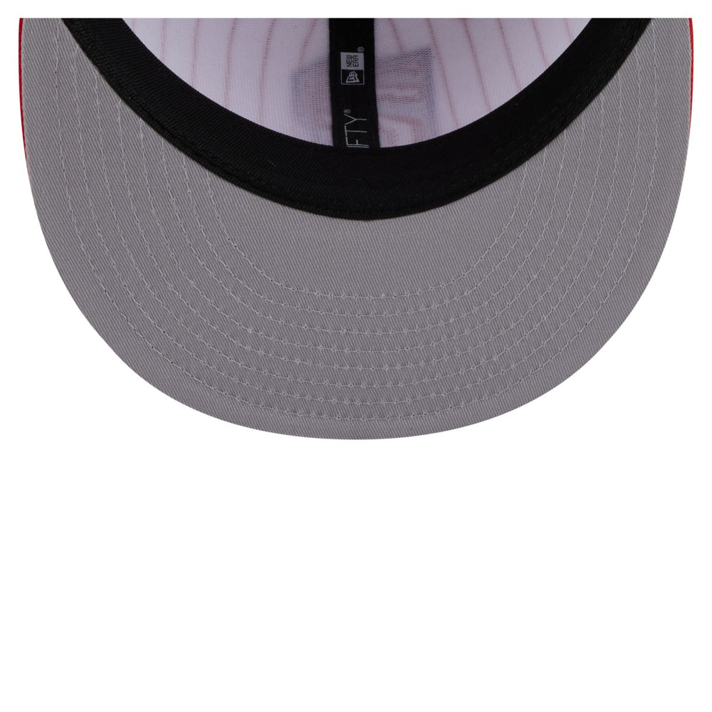 Toronto Raptors Deceptor Pinstripe 9FIFTY Snapback Hat White | New Era Near Me