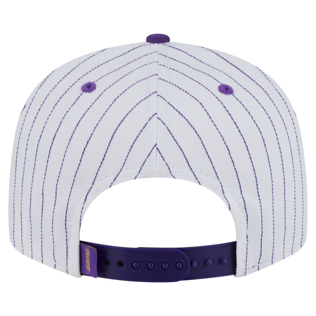 Los Angeles Lakers Deceptor Pinstripe 9FIFTY Snapback Hat White | New Era online