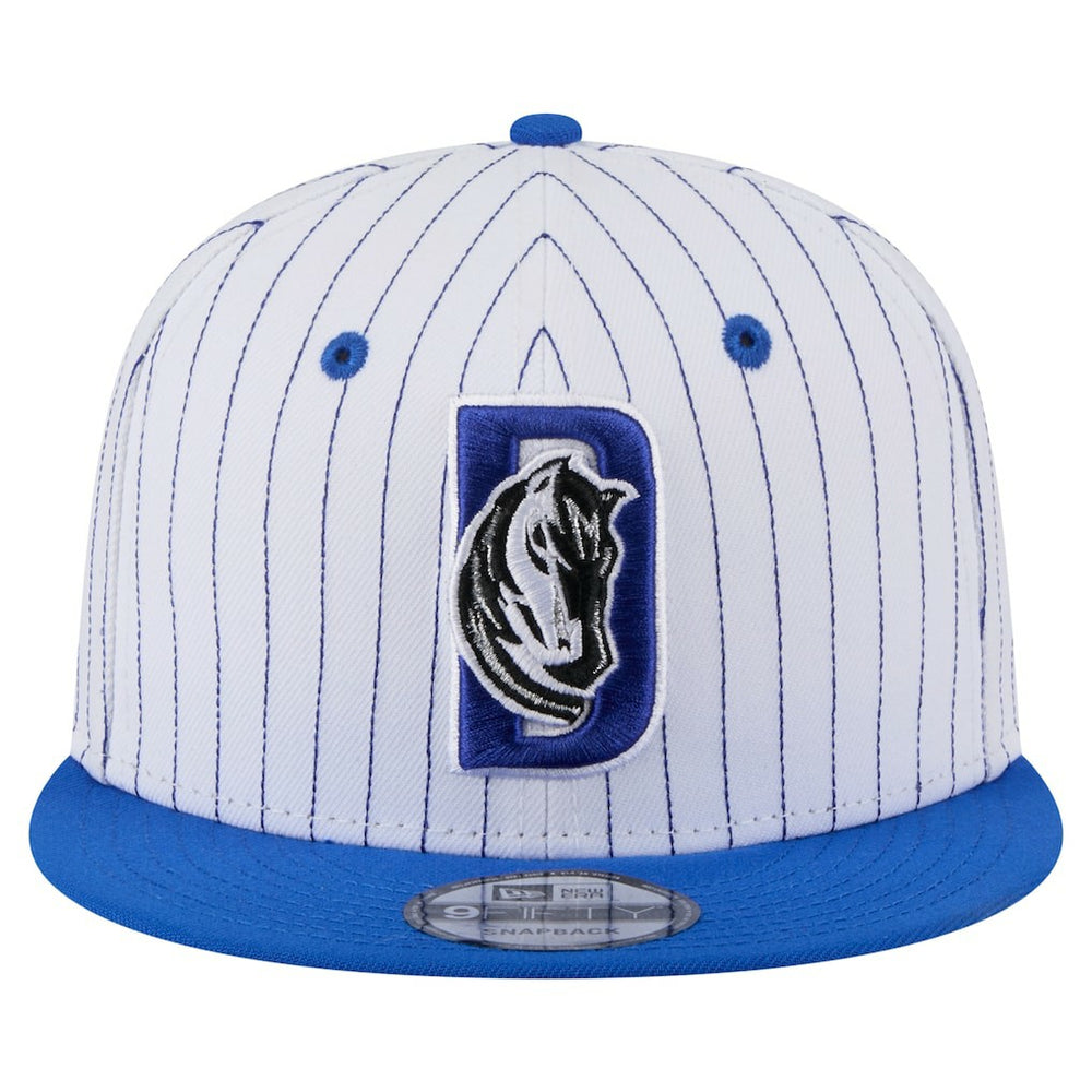 Dallas Mavericks Deceptor Pinstripe 9FIFTY Snapback Hat for sale White | New Era US