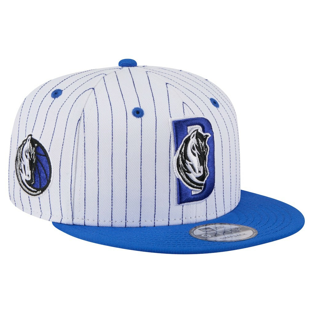 Dallas Mavericks Deceptor Pinstripe 9FIFTY Snapback Hat for sale White | New Era US