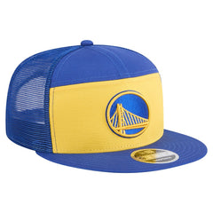Golden State Warriors Outdoor Split Panel 9FIFTY Snapback Hat for sale Gold/Royal | New Era US