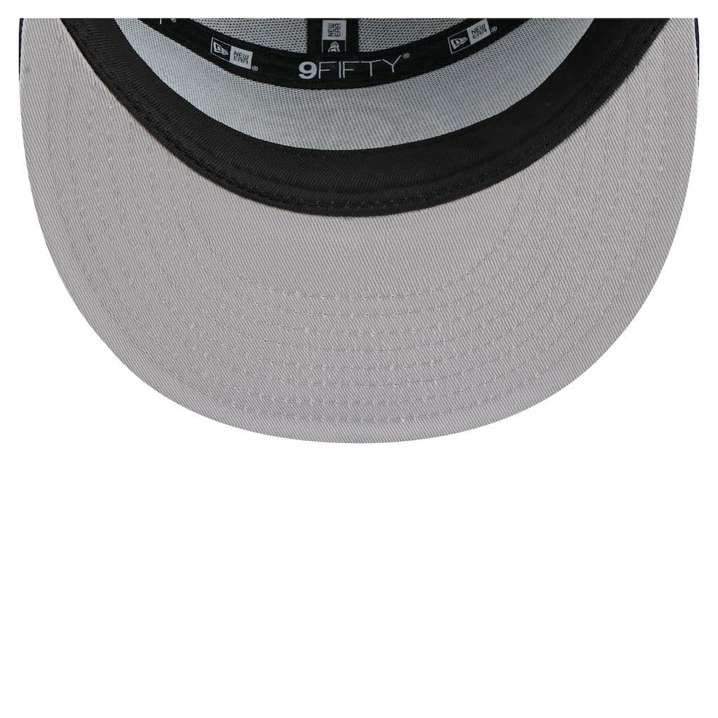Dallas Mavericks Outdoor Split Panel 9FIFTY Snapback Hat for sale Blue/Navy | New Era US