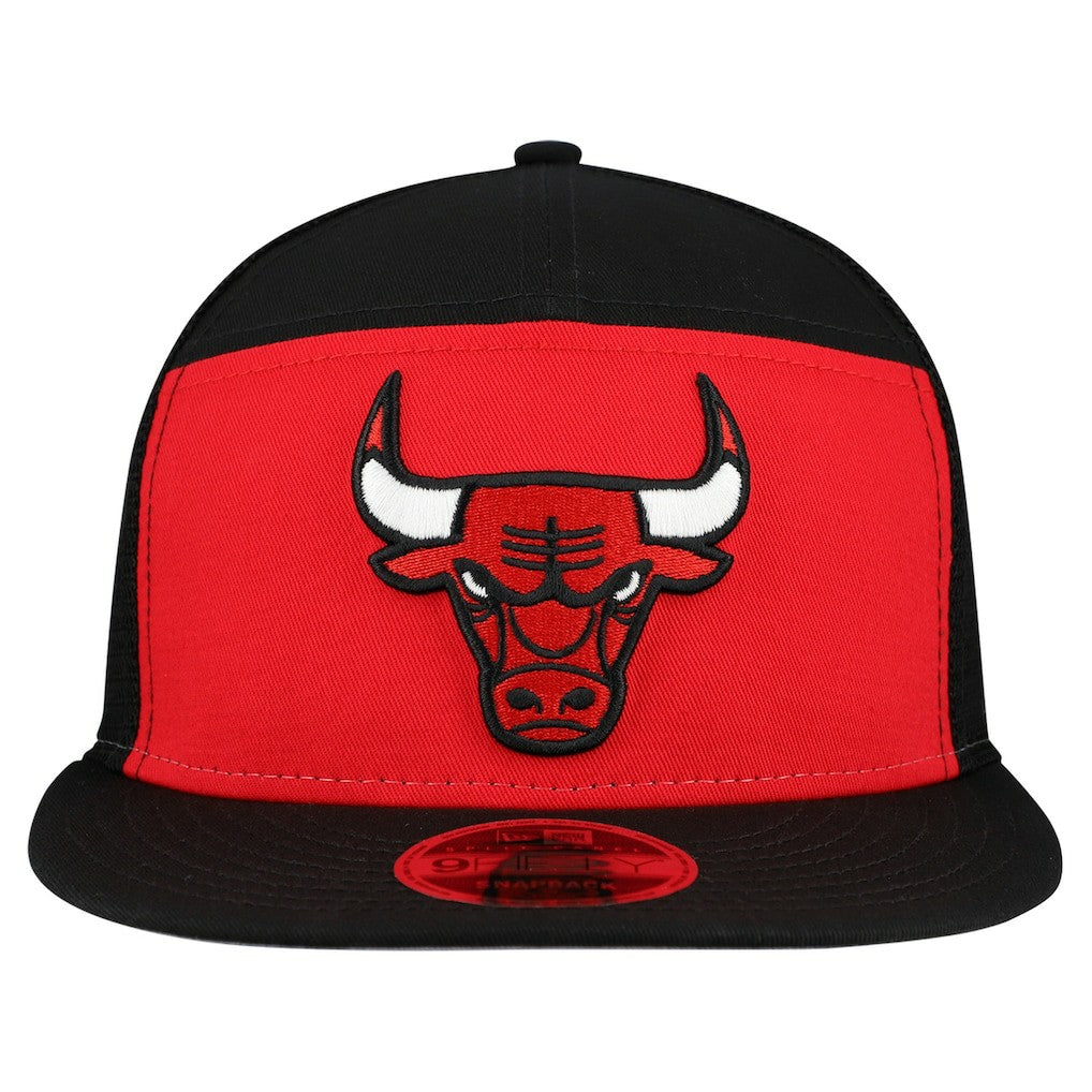 Chicago Bulls Outdoor Split Panel 9FIFTY Snapback Hat Red/Black | New Era for sale