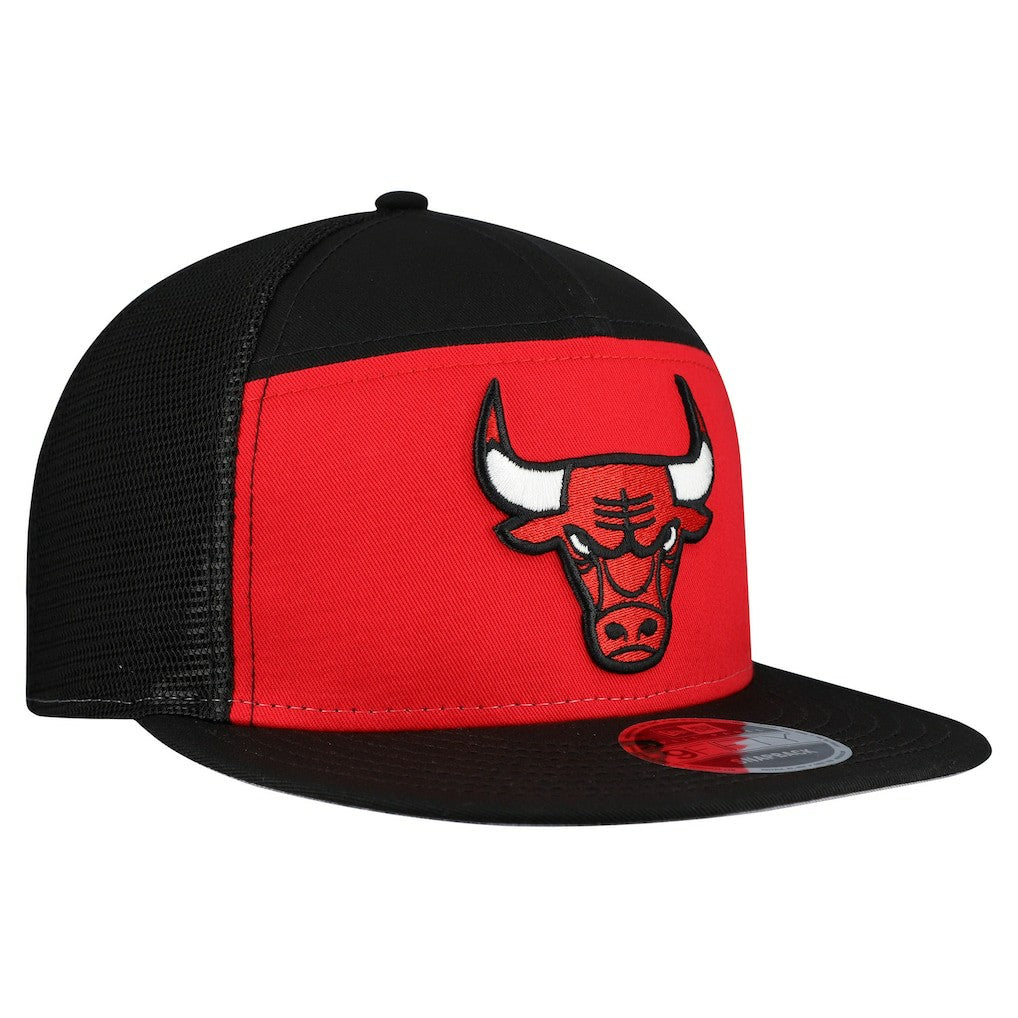 Chicago Bulls Outdoor Split Panel 9FIFTY Snapback Hat Red/Black | New Era for sale