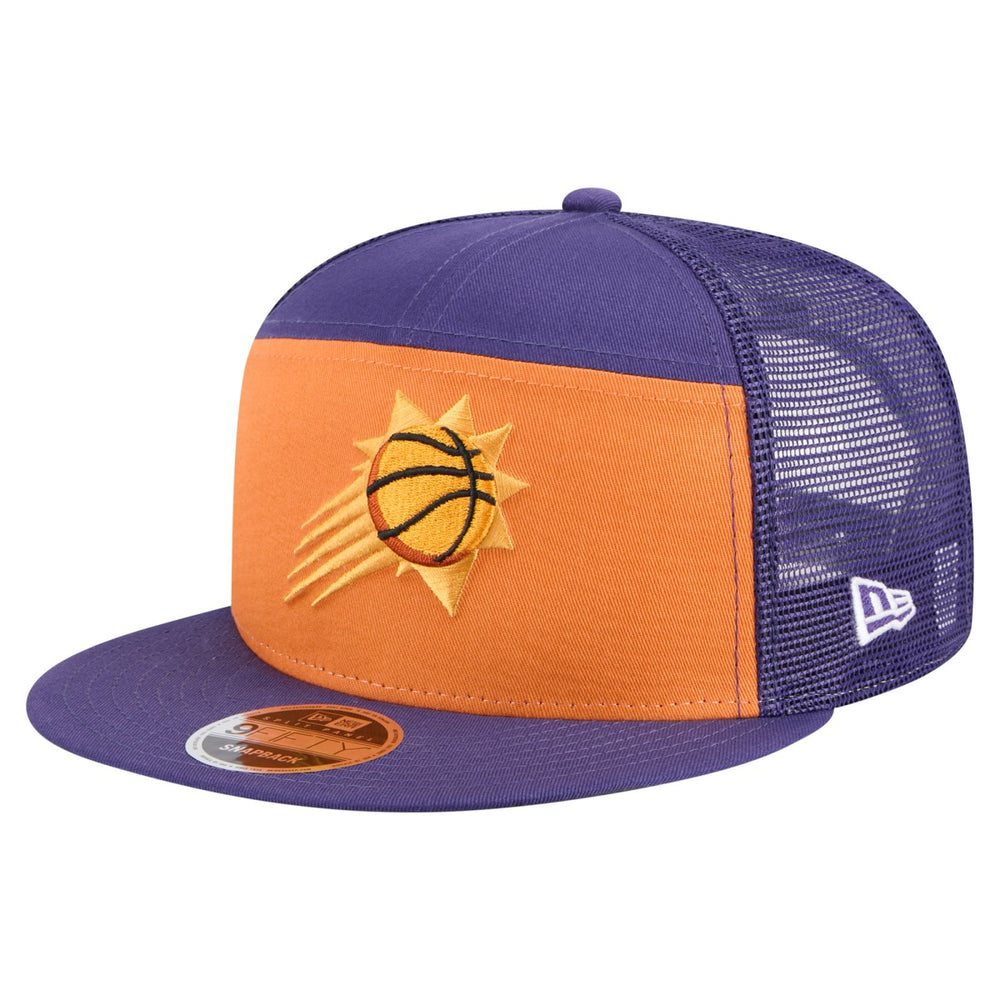 Phoenix Suns Outdoor Split Panel 9FIFTY Snapback Hat Orange/Purple | New Era Lifestyle