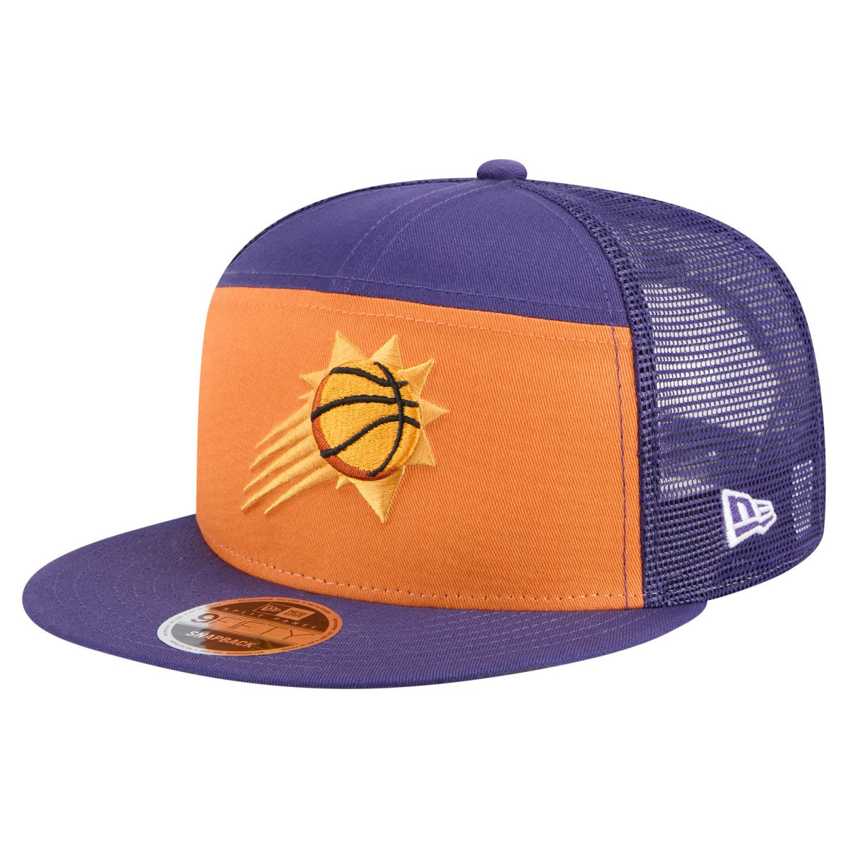 Phoenix Suns Outdoor Split Panel 9FIFTY Snapback Hat Orange/Purple | New Era Lifestyle