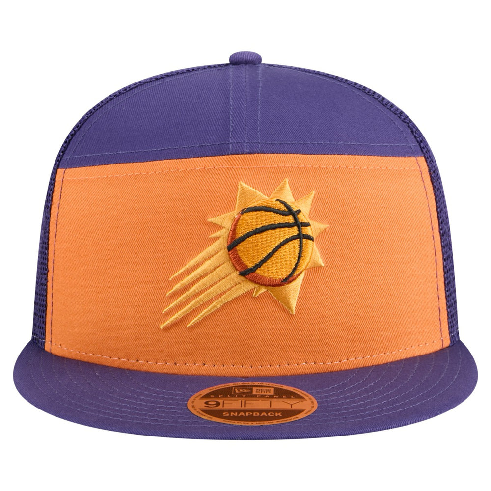 Phoenix Suns Outdoor Split Panel 9FIFTY Snapback Hat Orange/Purple | New Era Lifestyle