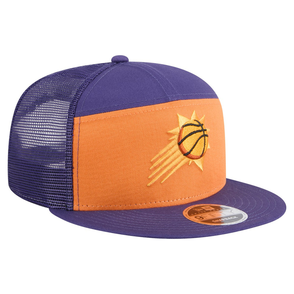 Phoenix Suns Outdoor Split Panel 9FIFTY Snapback Hat Orange/Purple | New Era Lifestyle