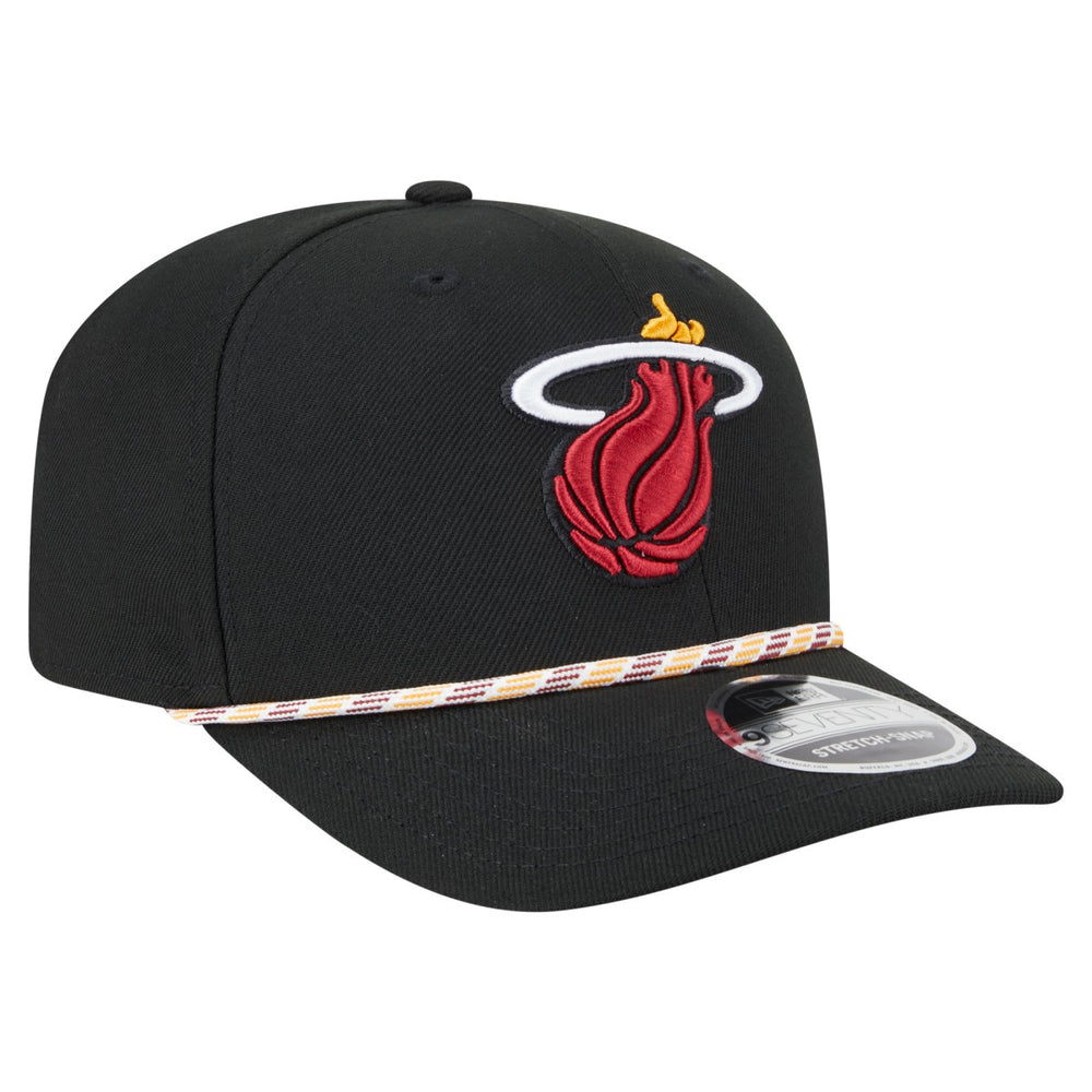 Miami Heat Rope 9SEVENTY Adjustable Hat Black | New Era Near Me