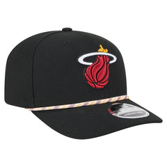 Miami Heat Rope 9SEVENTY Adjustable Hat Black | New Era Near Me