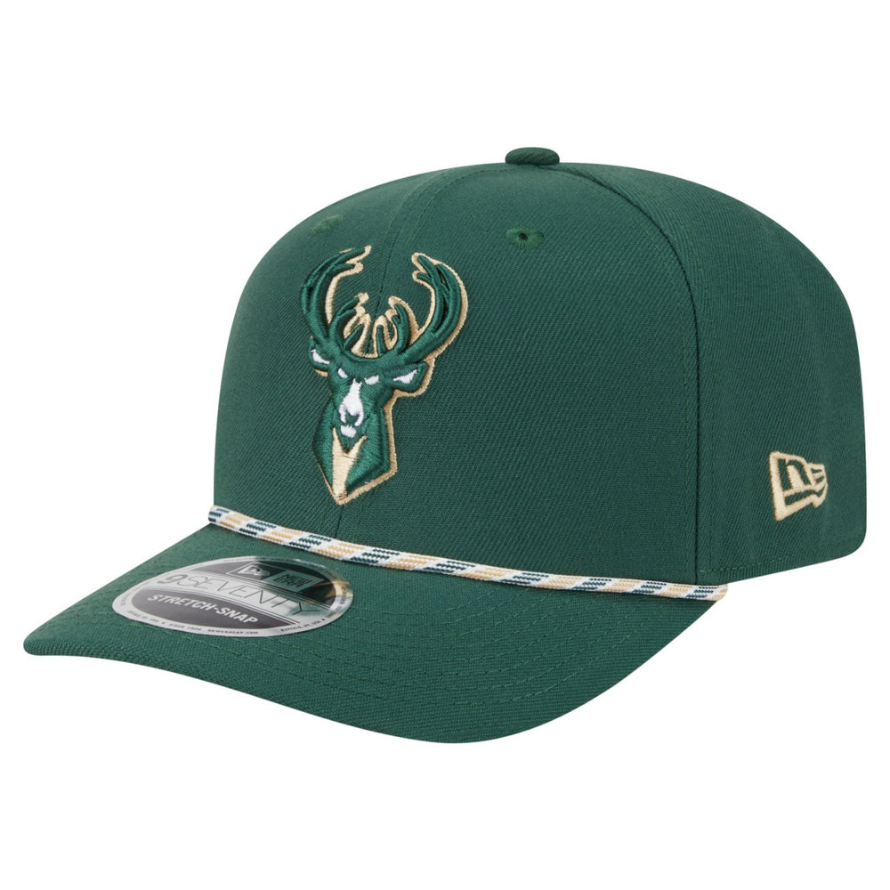 Milwaukee Bucks Rope 9SEVENTY Adjustable Hat Hunter Green | New Era outlet
