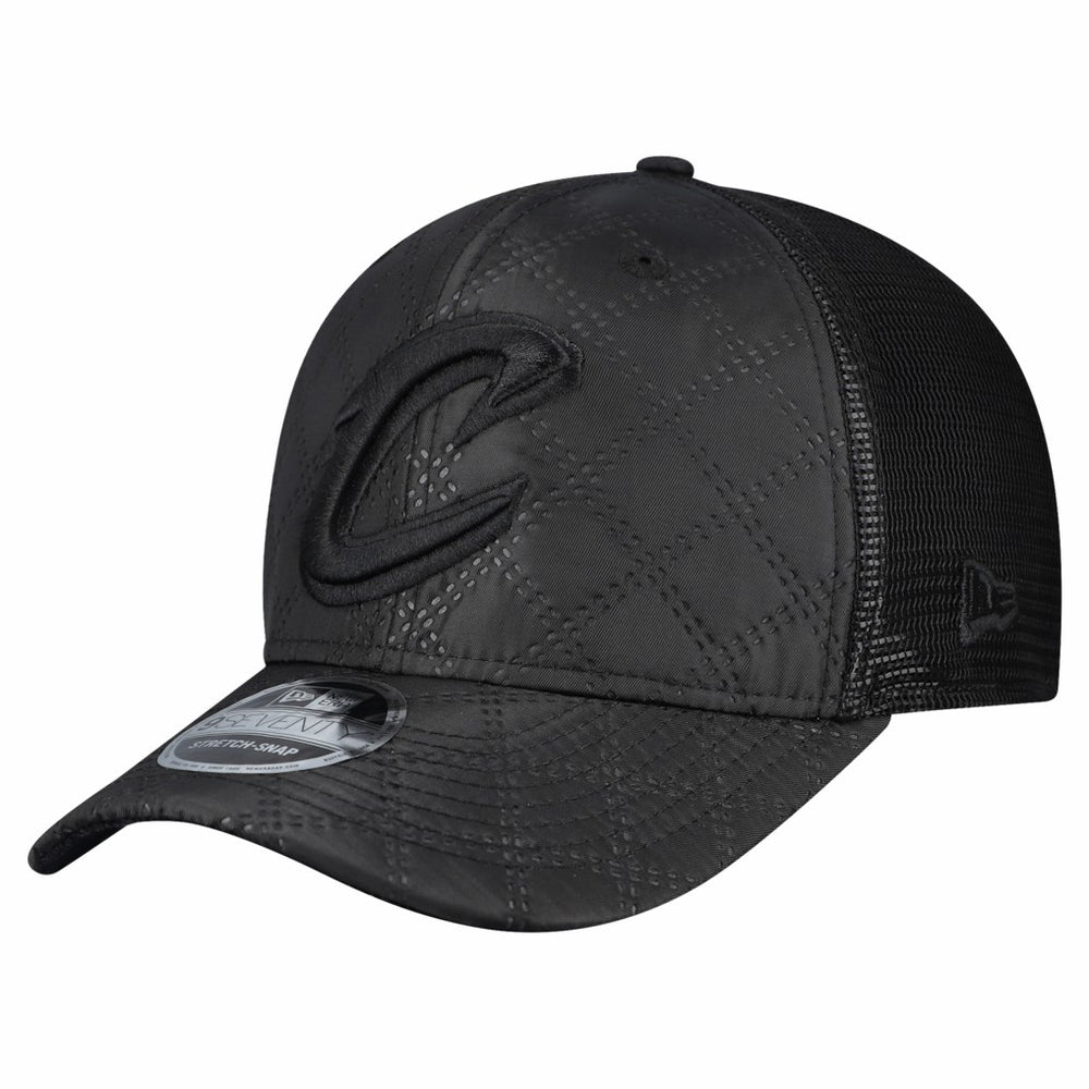 Cleveland Cavaliers Quilted 9SEVENTY Trucker Adjustable Hat for sale Black | New Era Near Me