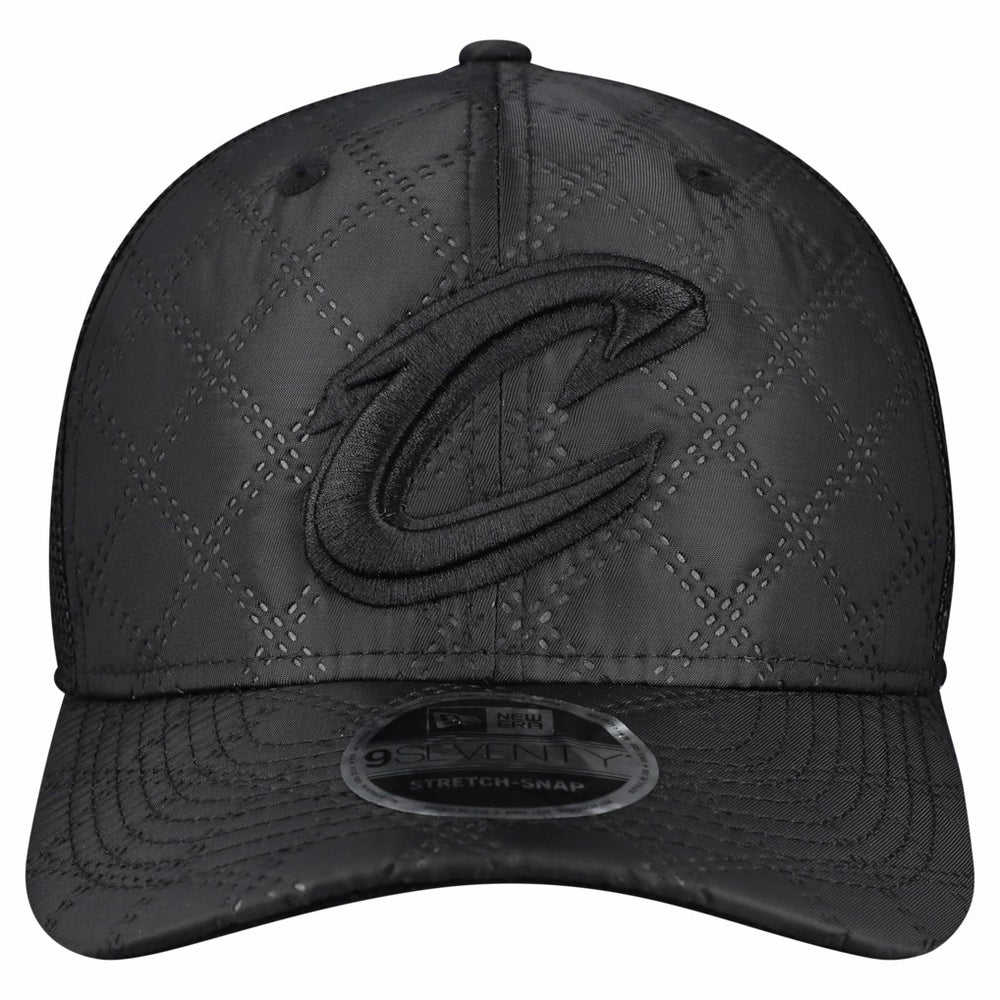 Cleveland Cavaliers Quilted 9SEVENTY Trucker Adjustable Hat for sale Black | New Era Near Me