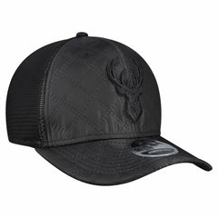 Milwaukee Bucks Quilted 9SEVENTY Trucker Adjustable Hat Black | New Era online