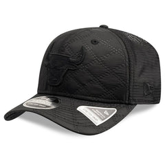 Chicago Bulls Quilted 9SEVENTY Trucker Adjustable Hat Black | New Era Lifestyle