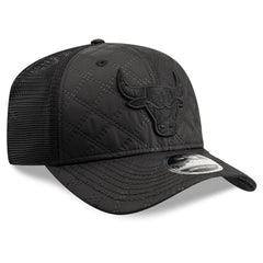 Chicago Bulls Quilted 9SEVENTY Trucker Adjustable Hat Black | New Era Lifestyle