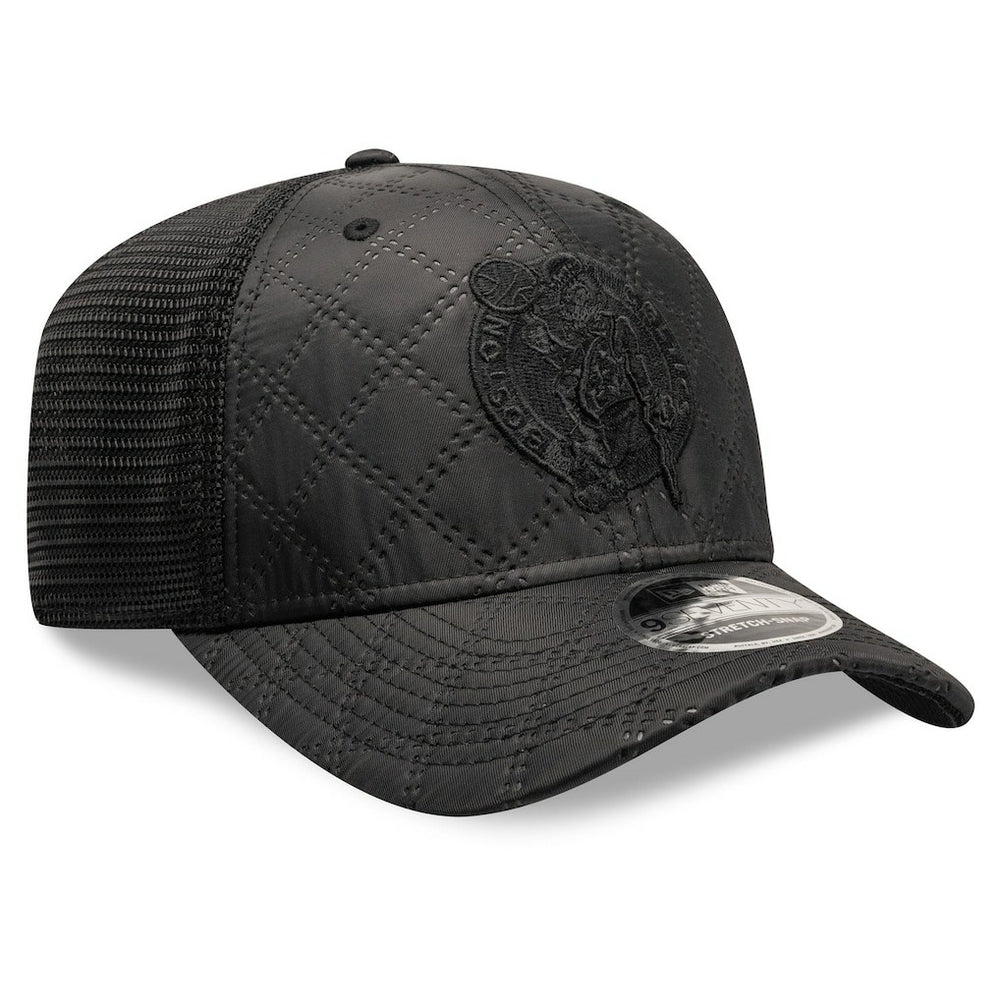 Boston Celtics Quilted 9SEVENTY Trucker Adjustable Hat Black | New Era for sale