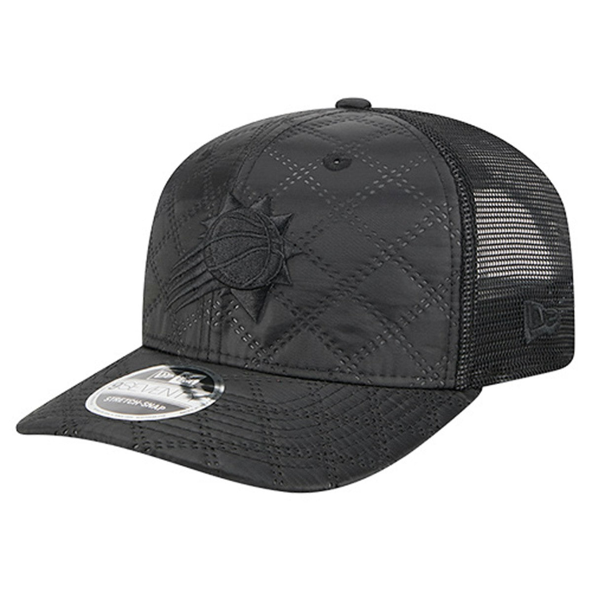Phoenix Suns Quilted 9SEVENTY Trucker Adjustable Hat Black | New Era