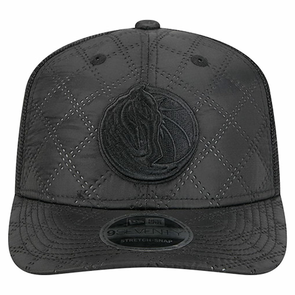 Dallas Mavericks Quilted 9SEVENTY Trucker Adjustable Hat for sale Black | New Era Lifestyle