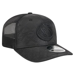 Dallas Mavericks Quilted 9SEVENTY Trucker Adjustable Hat for sale Black | New Era Lifestyle