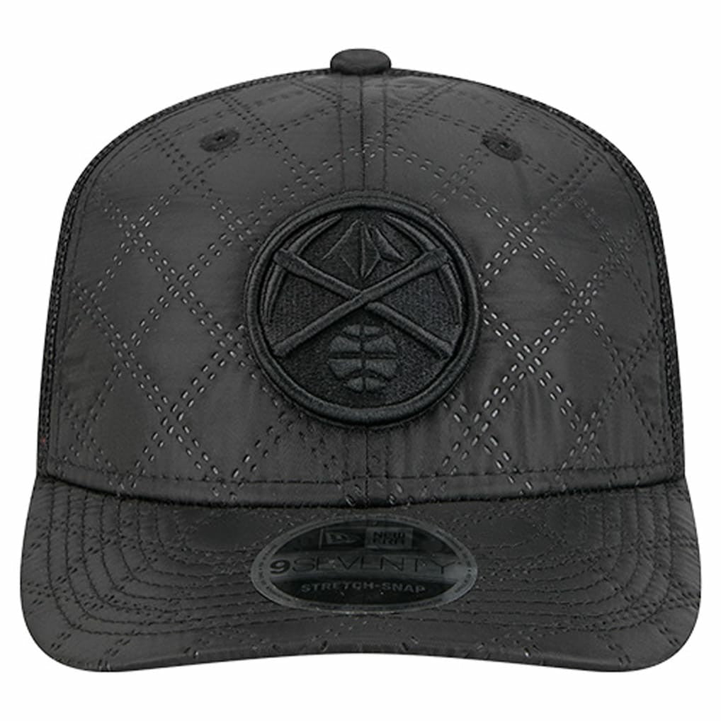 Denver Nuggets Quilted 9SEVENTY Trucker Adjustable Hat for sale Black | New Era discount