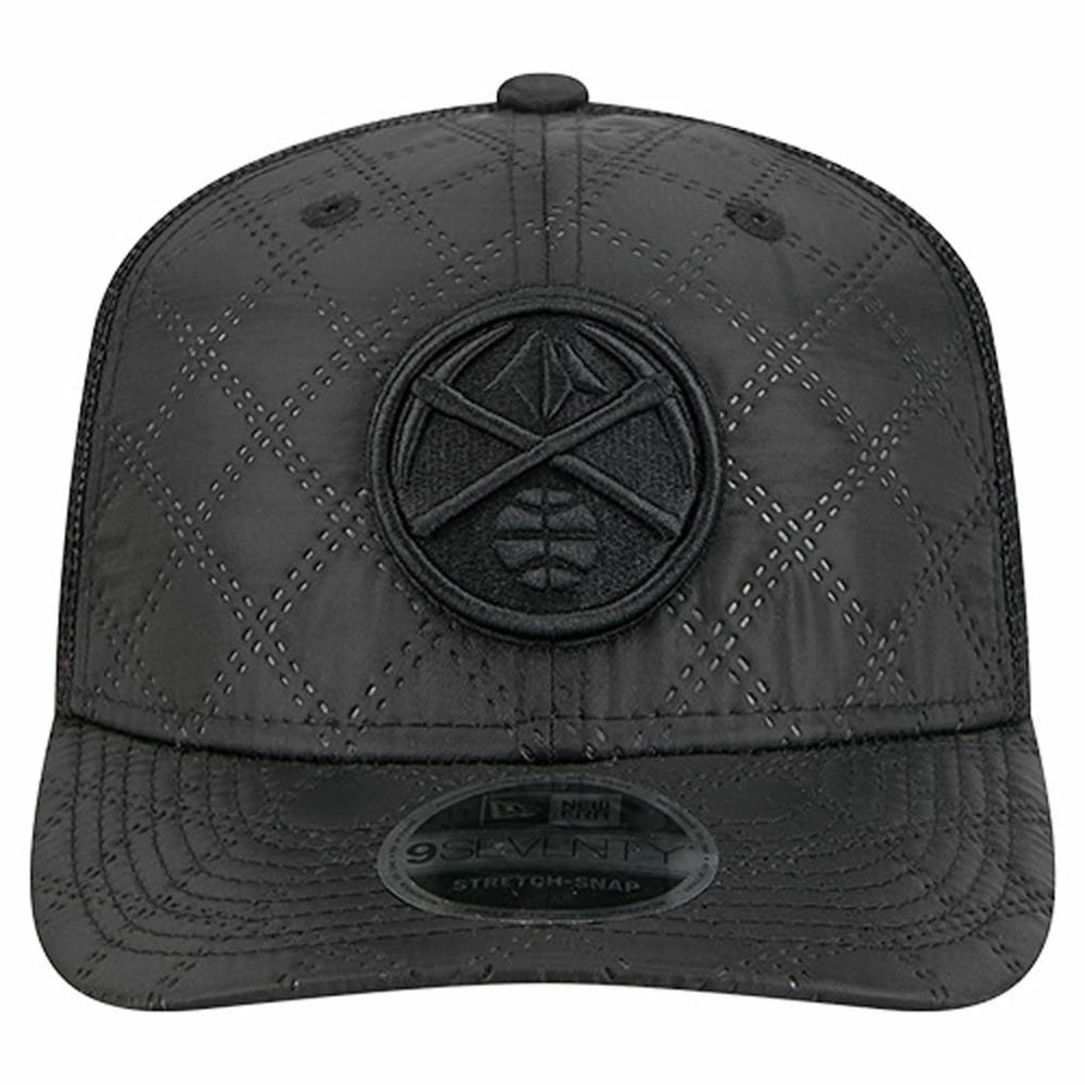 Denver Nuggets Quilted 9SEVENTY Trucker Adjustable Hat for sale Black | New Era discount